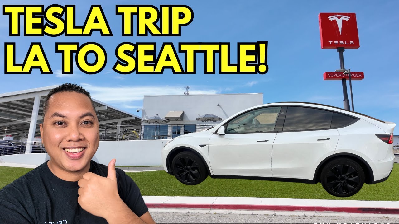 Tesla Travel: из Лос-Анджелеса в Сиэтл, знаменитый тур по местам отдыха Tesla, советы по вождению...