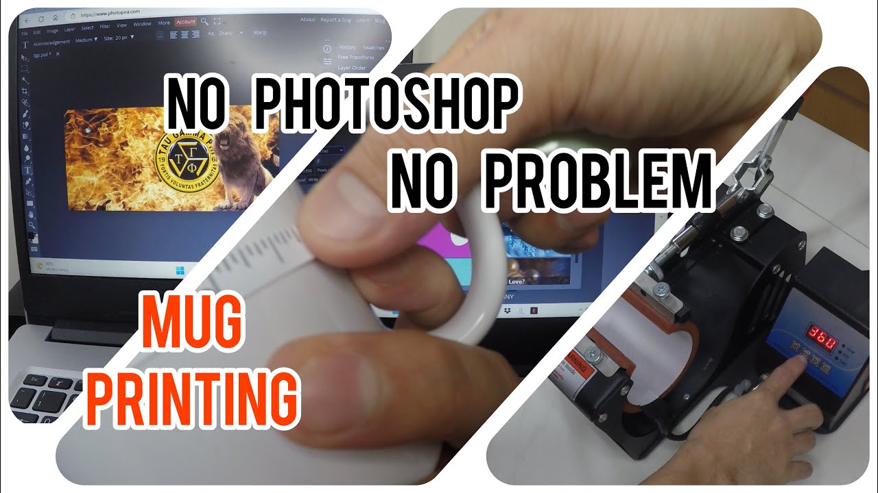 Layout tutorial para sa mug printing/mug press setup/step by step