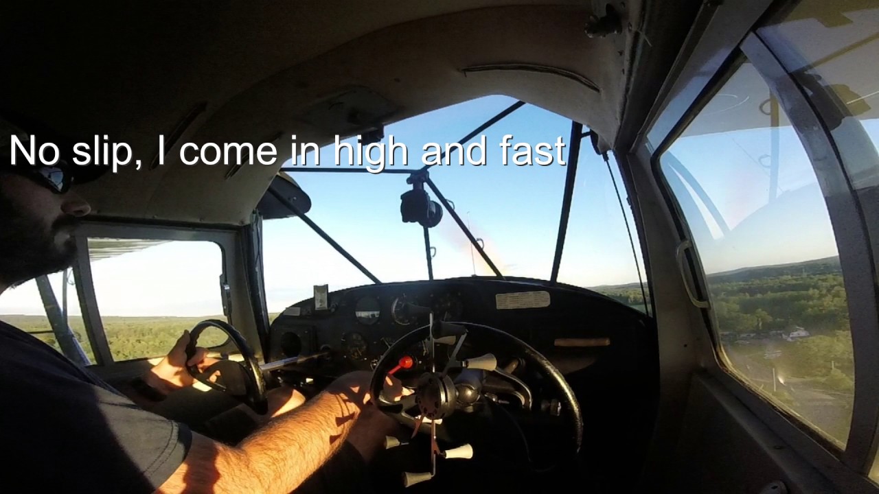 Takeooff and Landing in a Taylorcraft BC12D