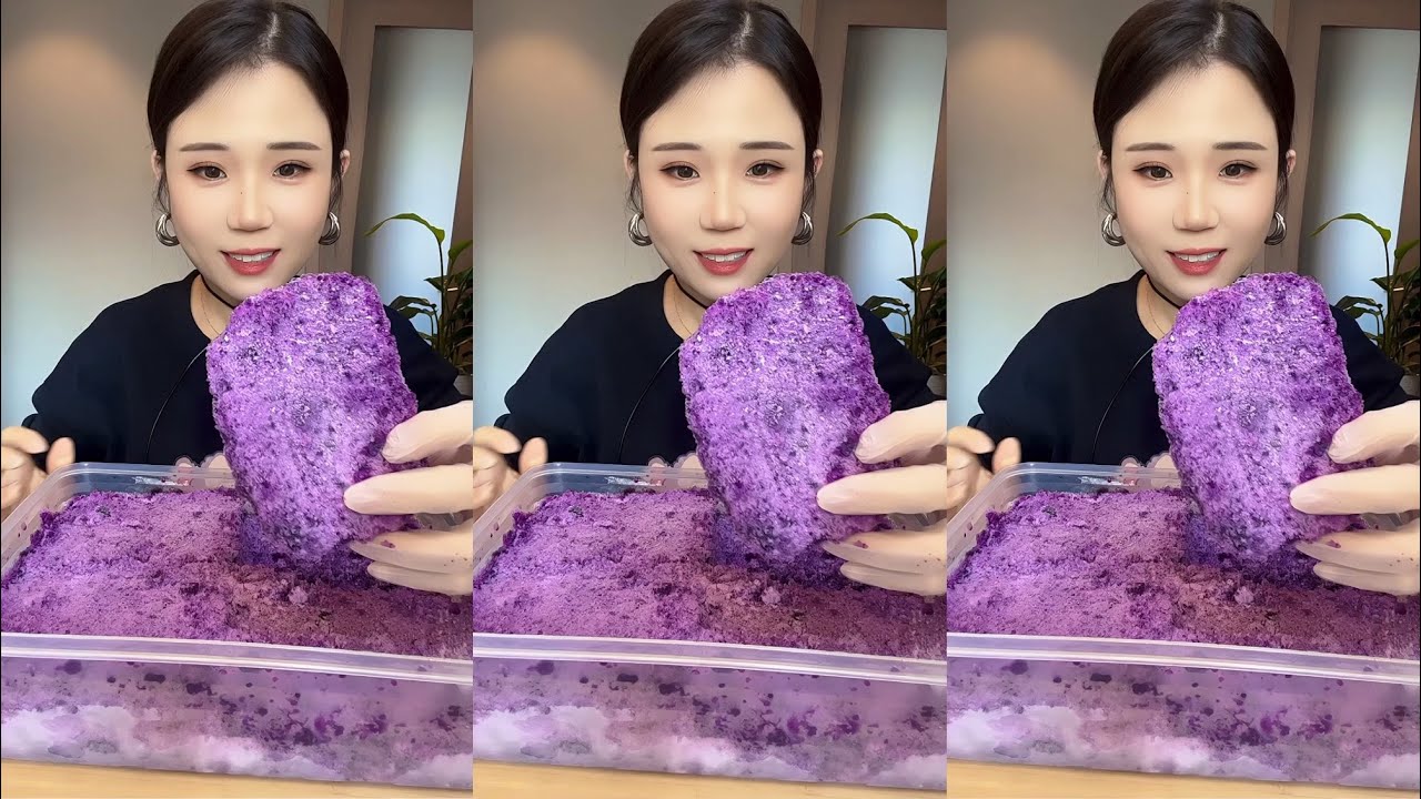 [FULL VIDEO] ASMR PURPLE SHAVED ICE EATINGSOUNDS EATINGSHOW