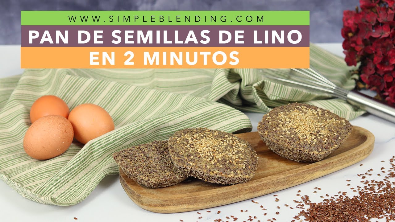 PAN DE LINAZA EN SÓLO 2 MINUTOS | Receta de pan de semillas de lino muy fácil