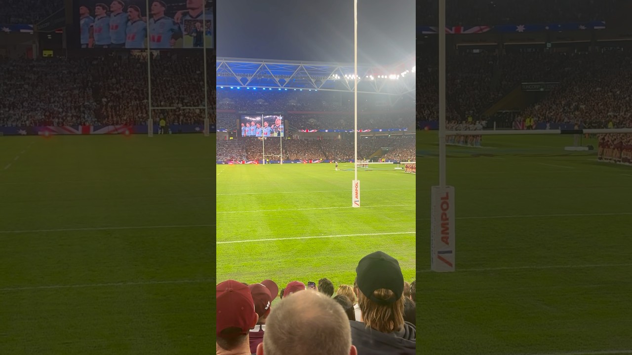Australian National Anthem 🇦🇺 #nrl #stateoforigin #australia #anthems #australiadiaries