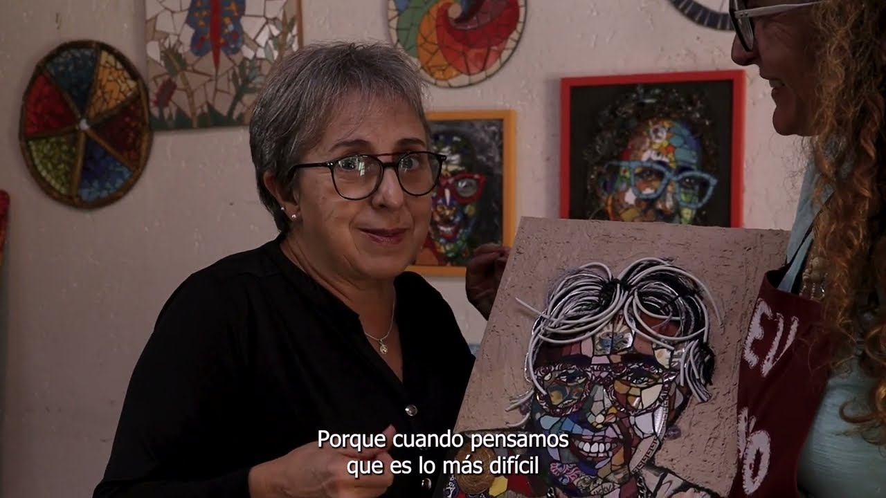 AUTORRETRATO EM MOSAICO Picasso-Trencadis