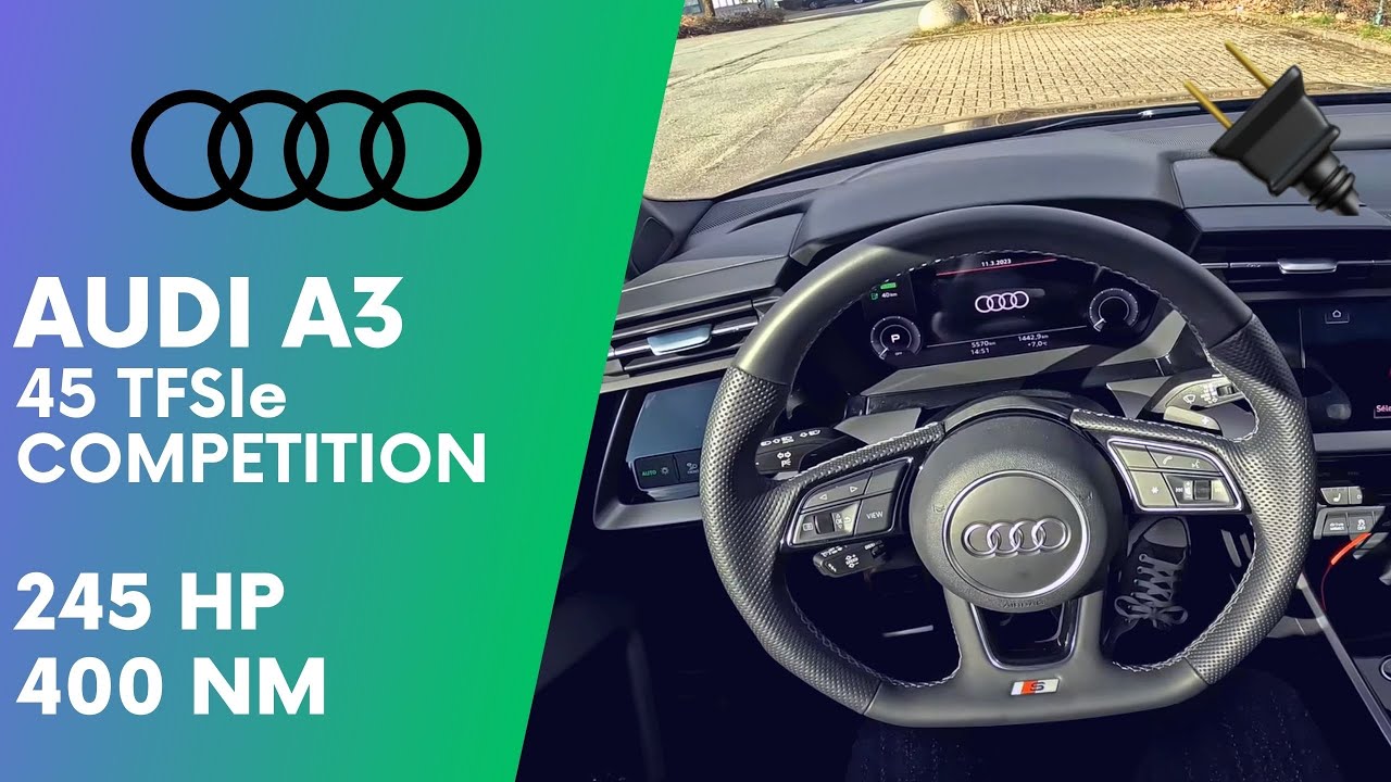 2023 Audi A3 45 TFSIe Competition PHEV, Mythos Black - POV Test Drive