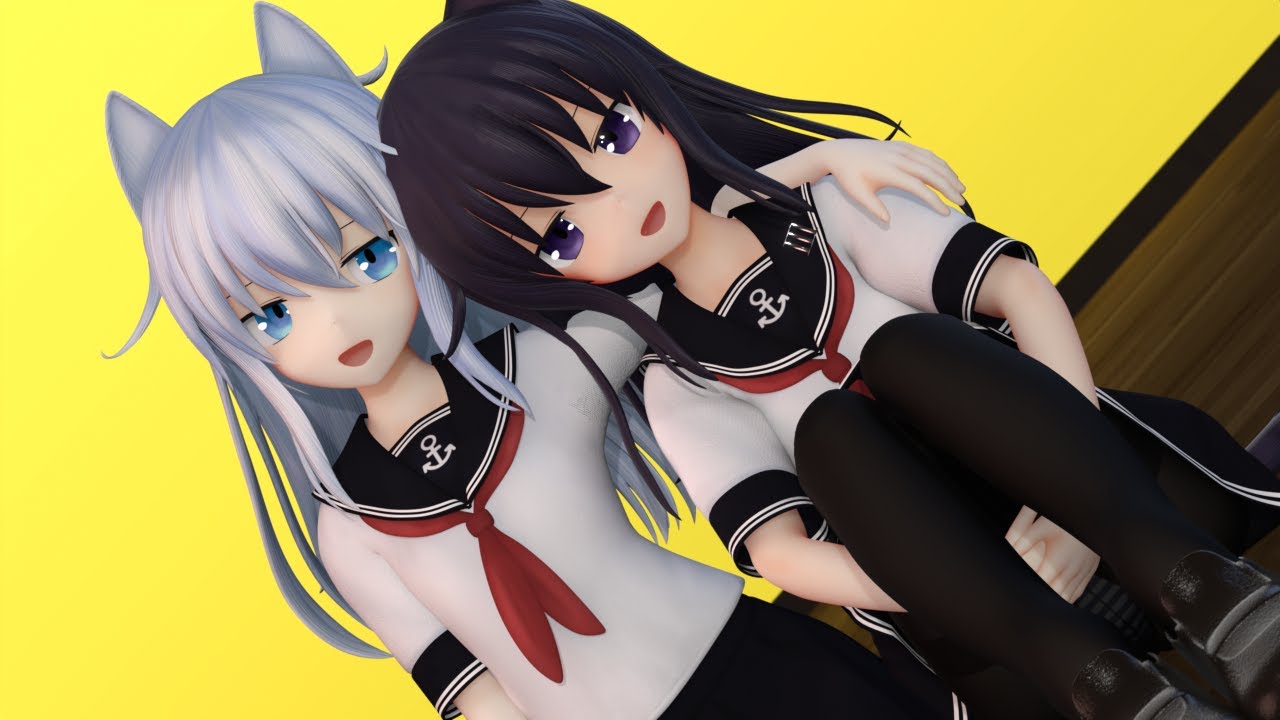【MMD艦これ】 暁響 Akatsuki Hibiki 「テトリス / TETORIS」 4k