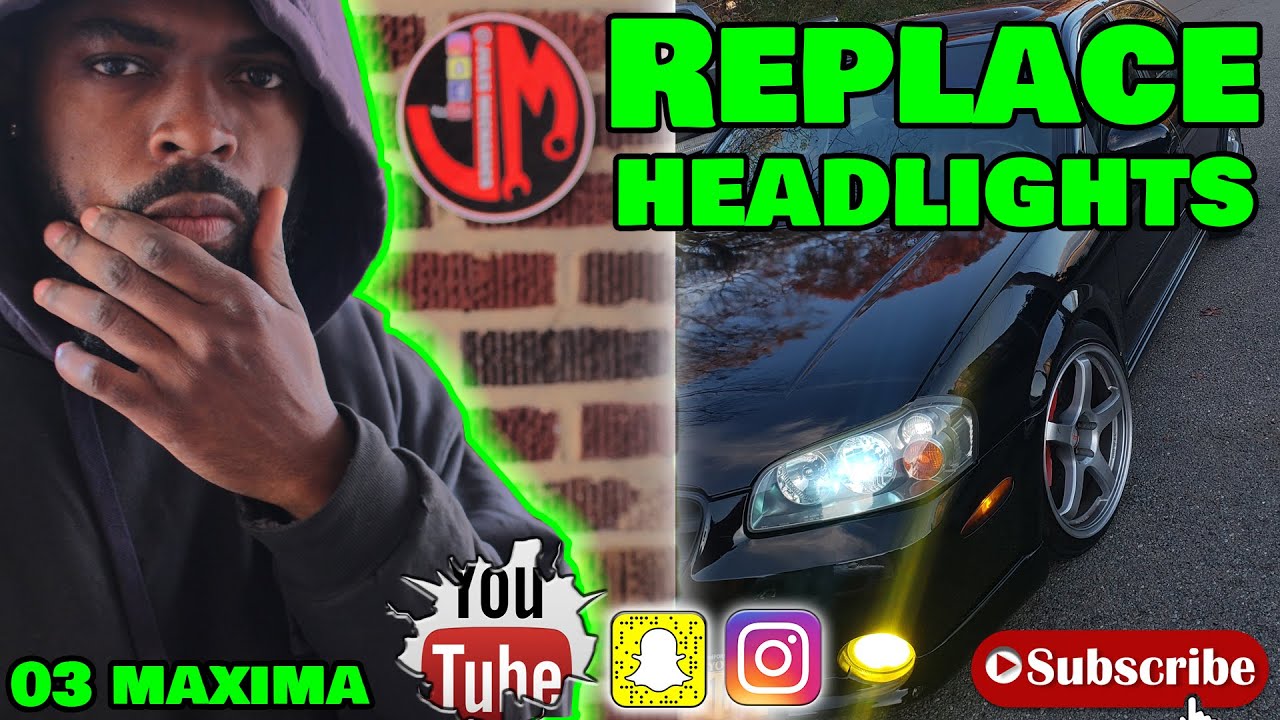 How to Replace Headlight 02-03 Nissan Maxima