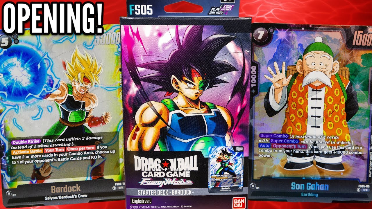 Dragon Ball Fusion World: Bardock Starter Deck Unboxing!