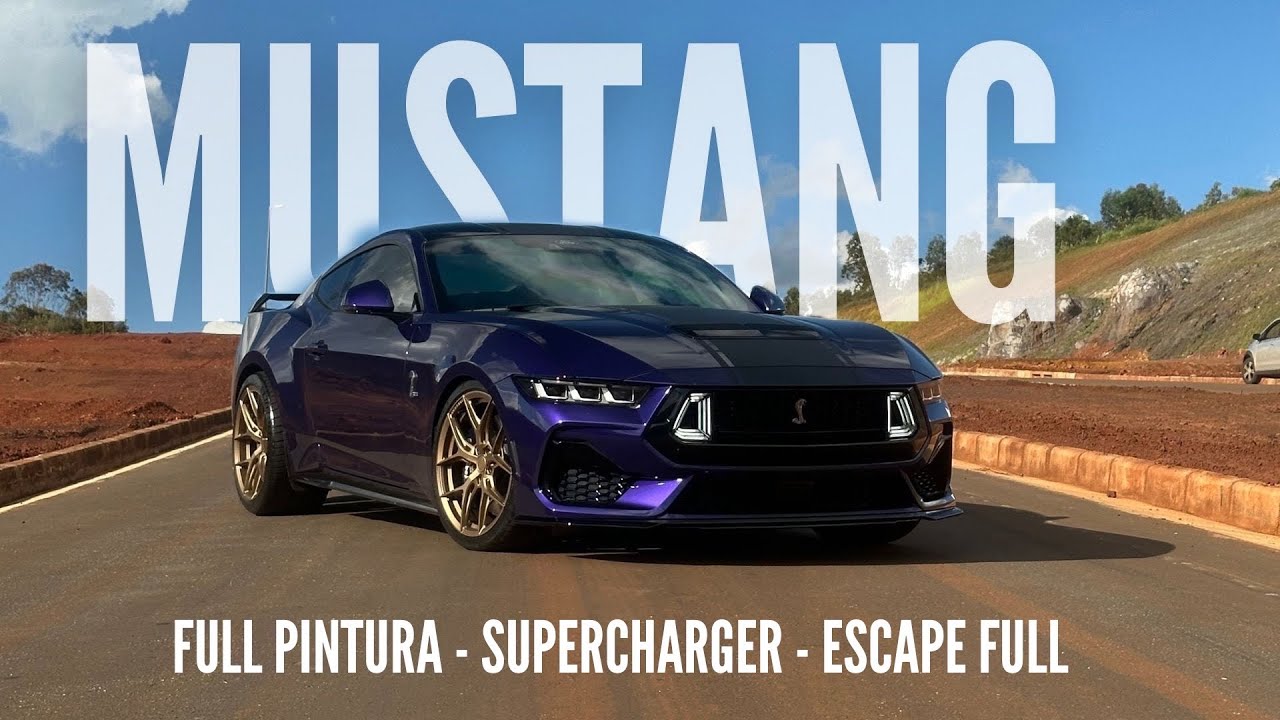 O MUSTANG MAIS INSANO DO BRASIL - SUPERCHARGER + FULL PINTURA + FULL ESCAPE + FULL PPF🤯
