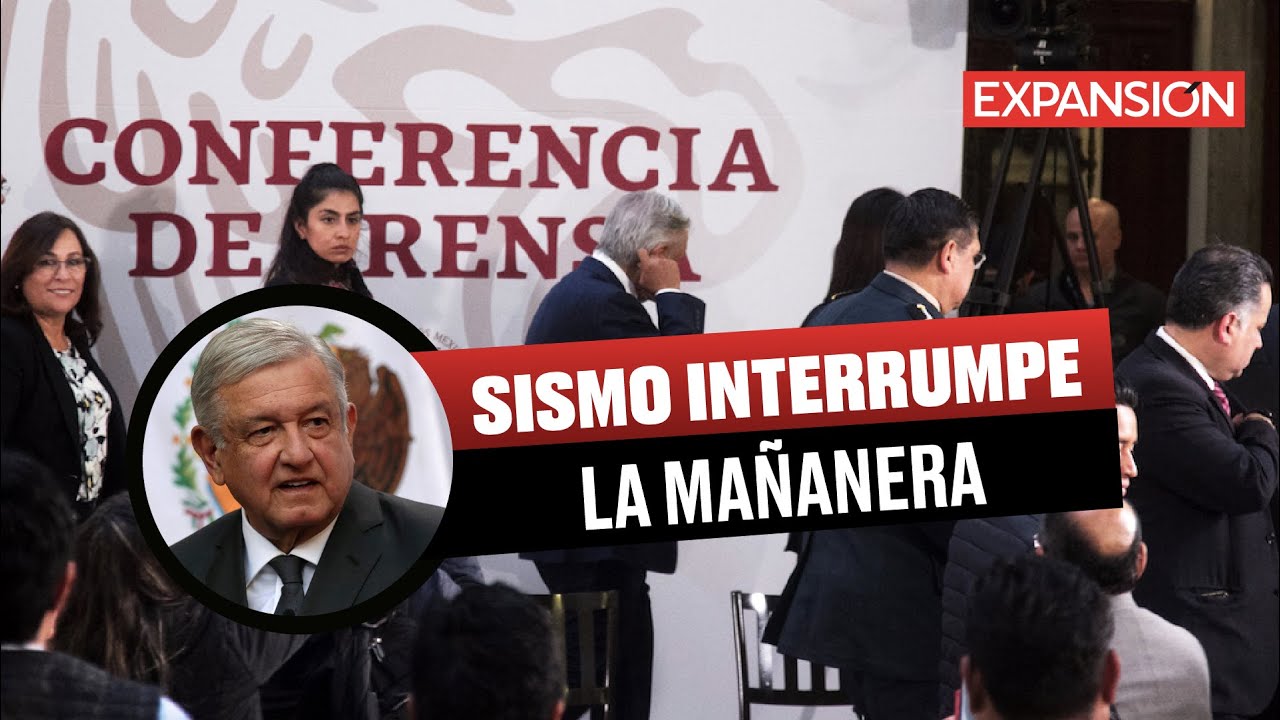 SISMO interrumpe la CONFERENCIA MA&Ntilde;ANERA de AMLO | &Uacute;LTIMAS NOTICIAS