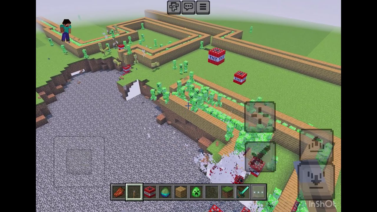 MINECRAFT CREEPER TNT DOMINO