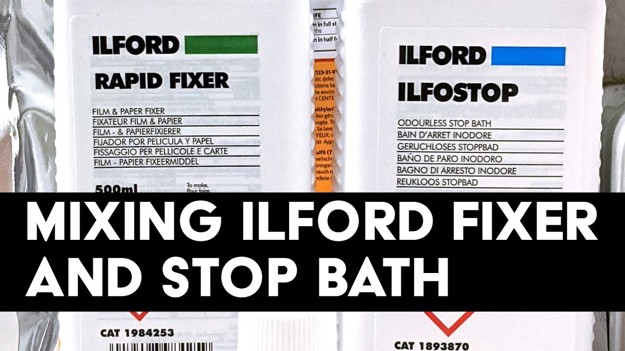 Mixing Ilford Fixer and Stop Bath for Black & White Film Developing