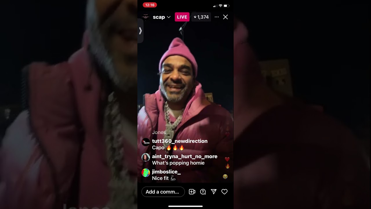 Jim Jones Outside In Harlem Dissing Camron, Mase & 50 Cent🤯