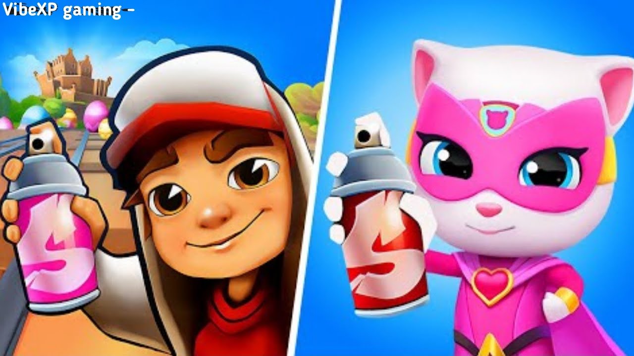 Subway Surfers vs Talking Tom Hero Dash 🔥 | Who Is Faster Android Gameplay, Subway surfers video. 