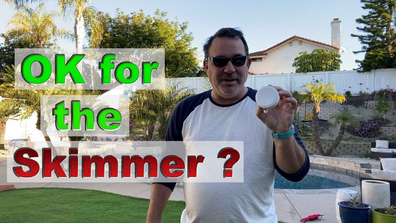 💦 Chlorine Tablets in the Pool Skimmer - Is it OK? Let's test it for Pool Cleaning