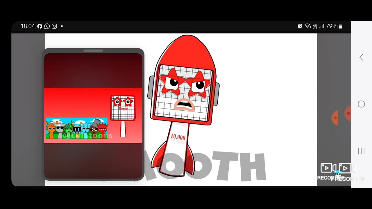 Numberblocks 10000 vs 10000@SMOOTH_ANIMATION142 vs @lulatoons 