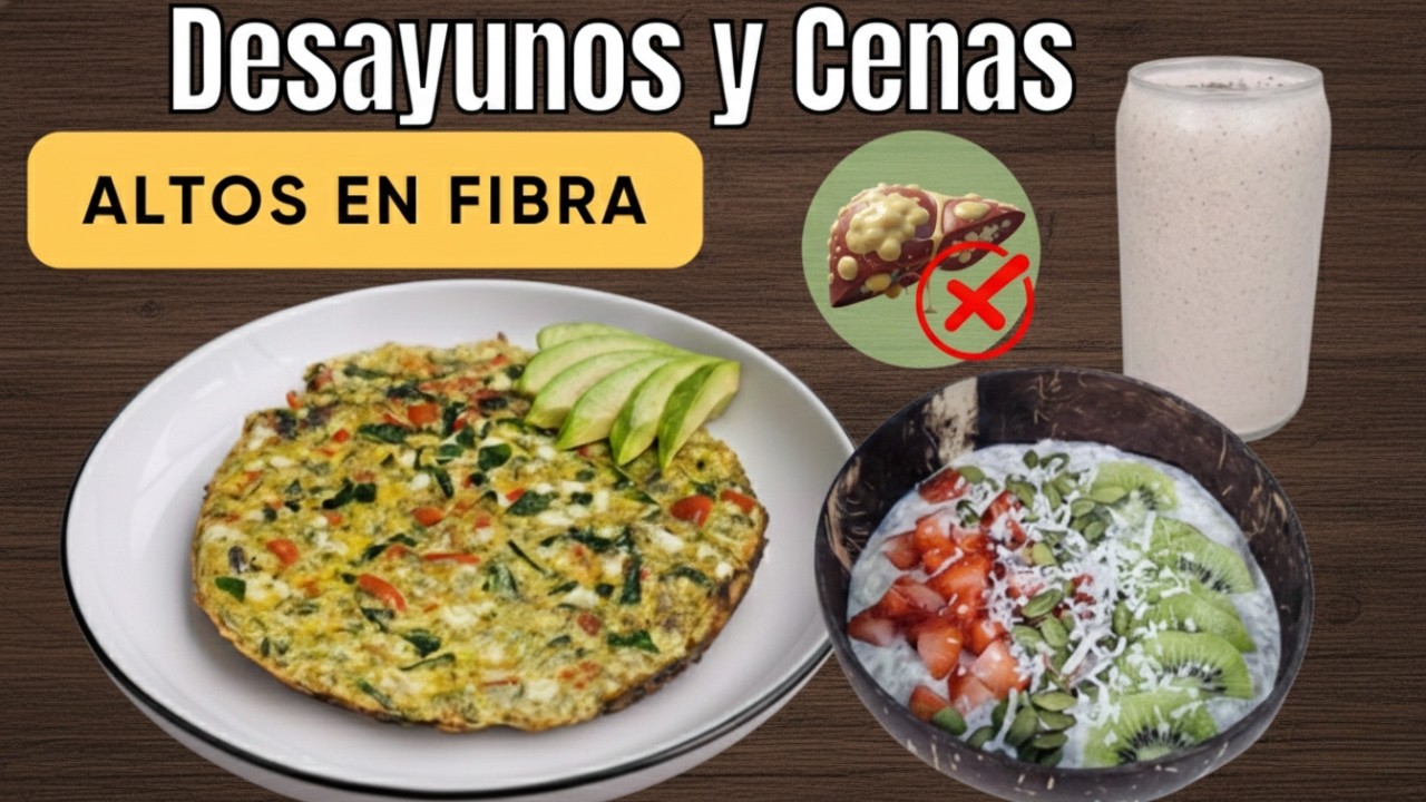 No dispares tu Insulina y acumules Grasa abdominal. DESAYUNOS Y CENAS con 30g proteina y Fibra