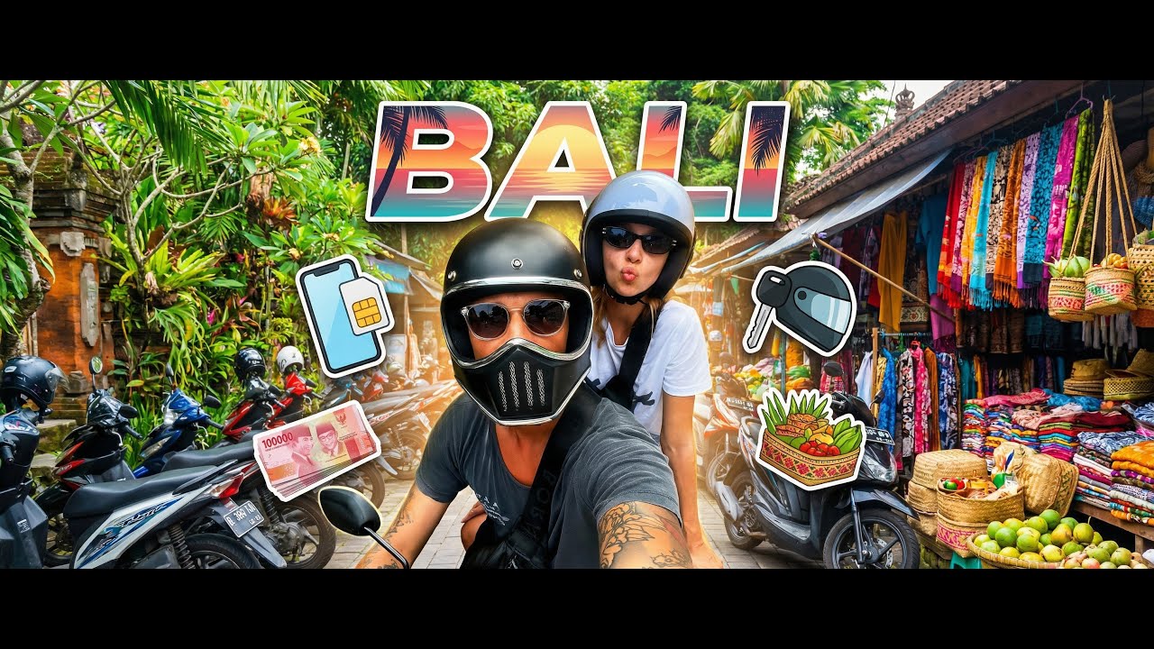 ПЕРВЫЙ день на БАЛИ! SIM-карты. Аренда БАЙКА! ЕДА и РЫНОК в УБУДЕ. ЦЕНЫ в Супермаркете. Бали 2024