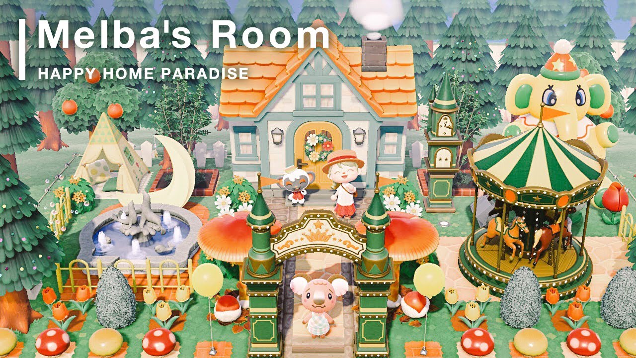 【あつ森】アデレードのメルヘンな別荘づくり｜外観＆お部屋【ハピパラ ハッピーホームパラダイス】