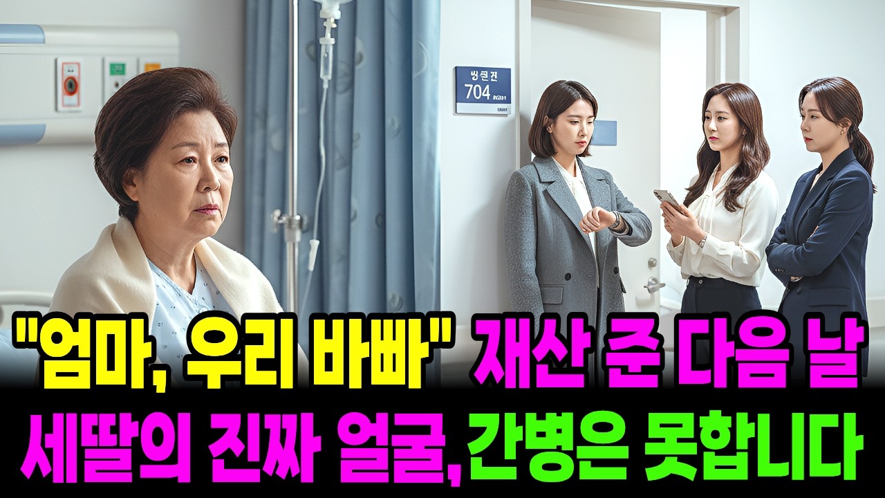재산 미리 나눠주고 암에 걸렸다고 한 재벌여회장 세 딸들의 행동은...