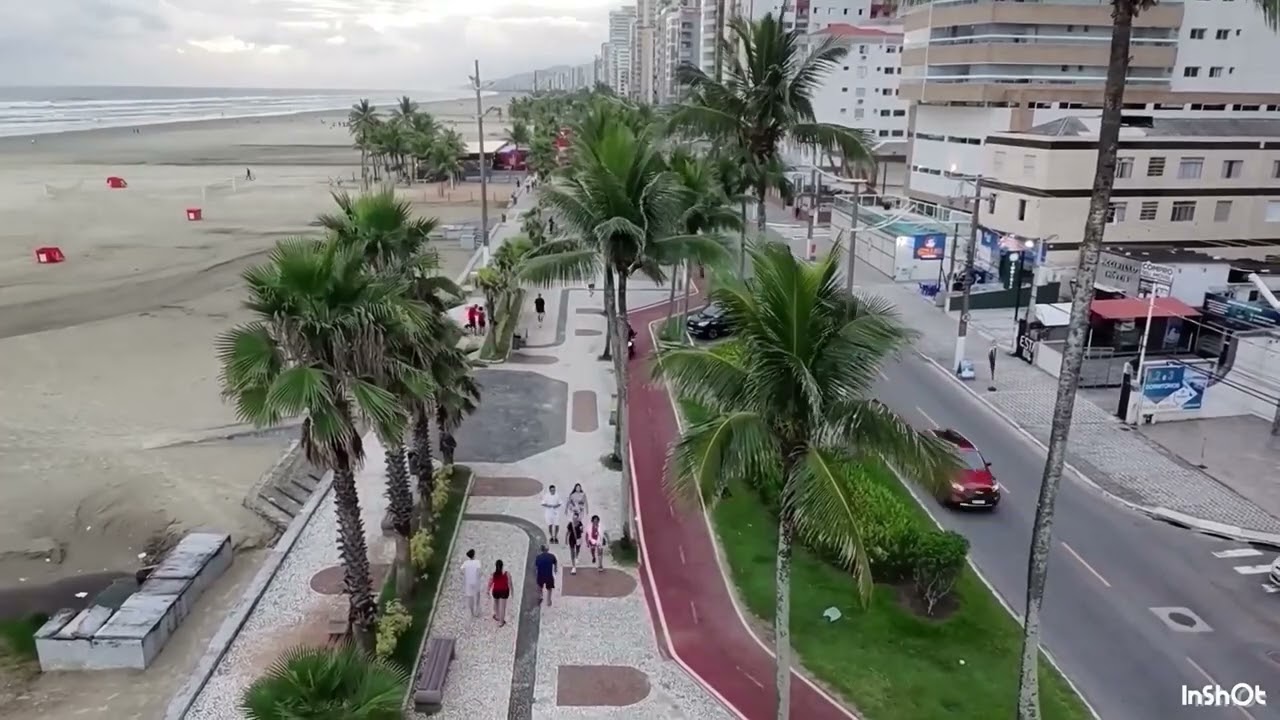 Enquanto Há Uma Chance | Voo de Drone ao Pôr do Sol do Boqueirão até a Aviação#drone #voo #litoralsp