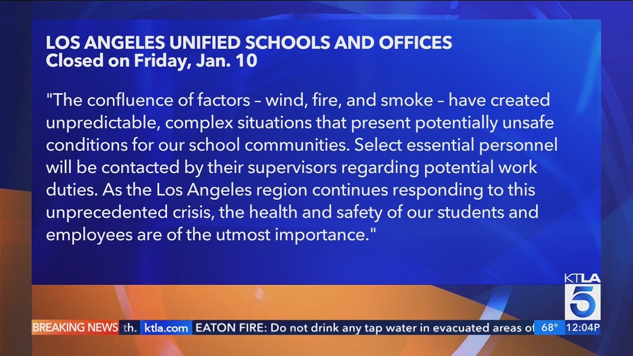 LAUSD schools, offices closed again on Friday
