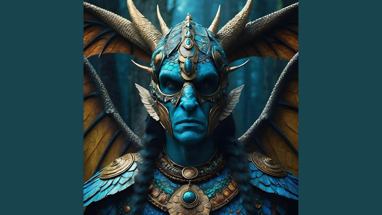 A dragon's presence by the shaman's side