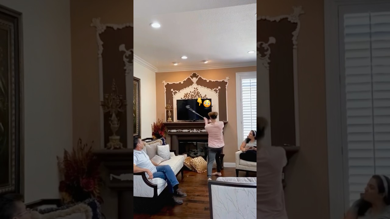 I destroyed my parents TV 😂
