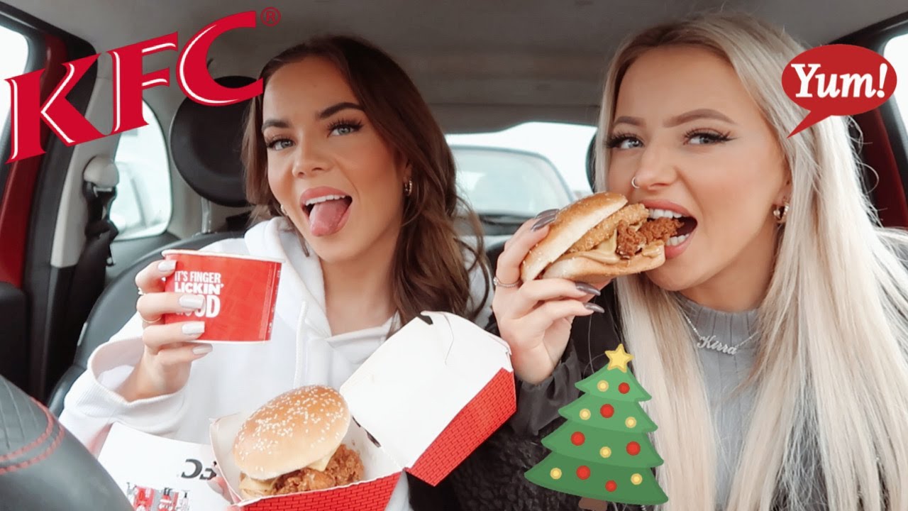 TRYING THE NEW KFC GRAVY BURGER! | Immie and Kirra