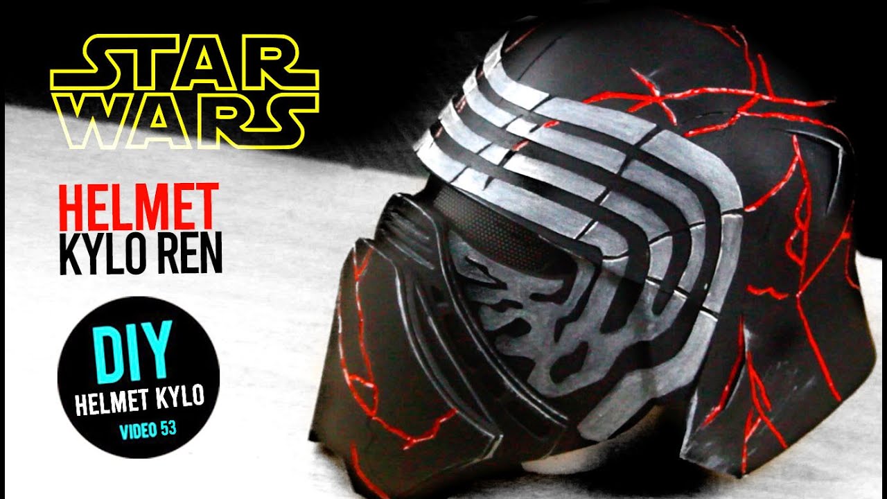 Como hacer el casco de Kylo Ren Star Wars  - Diy - Mi nombre es fer
