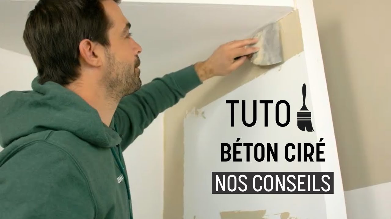 TUTO ENDUIT BETON CIRE - Comment appliquer B&Eacute;TON D&Eacute;CO sur un mur