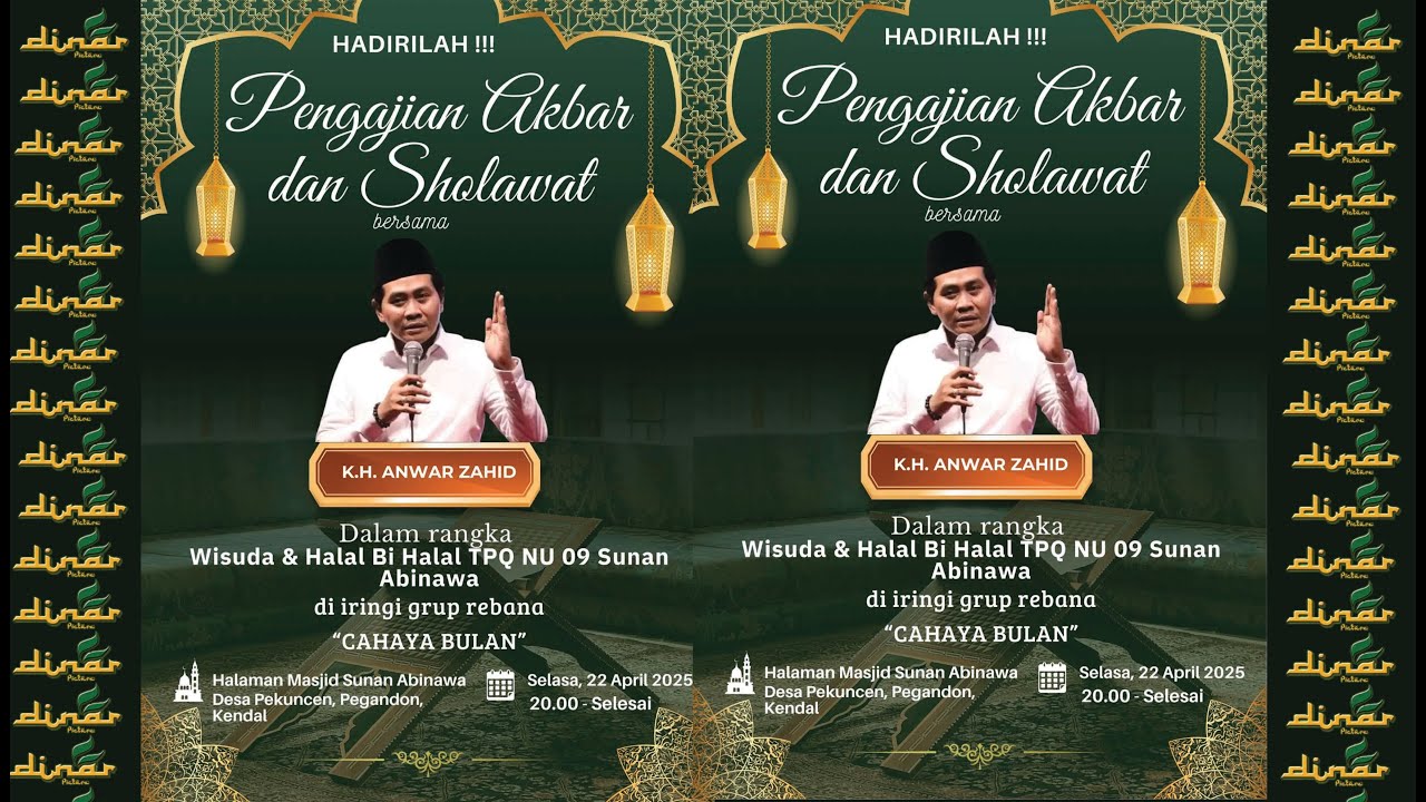 ABAH KH. ANWAR ZAHID Live TPQ SUNAN ABINAWA DS. PEKUNCEN  PEGANDON KENDAL