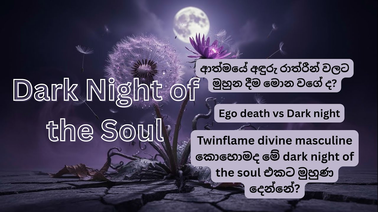 ආත්මයේ අඳුරු රාත්‍රීන් වලට මුහුන දීම මොන වගේද? Divine masculine perspective💜🦋✨