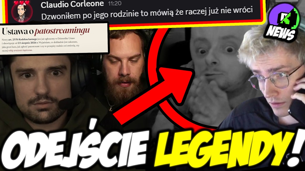 OSTATNI ODCINEK? CYPEK ZAKOŃCZYŁ KARIERĘ! USTAWA PATOSTREAMOWA! MAMMON! DRAMA SZKLANA WIADOMOŚCI TTV