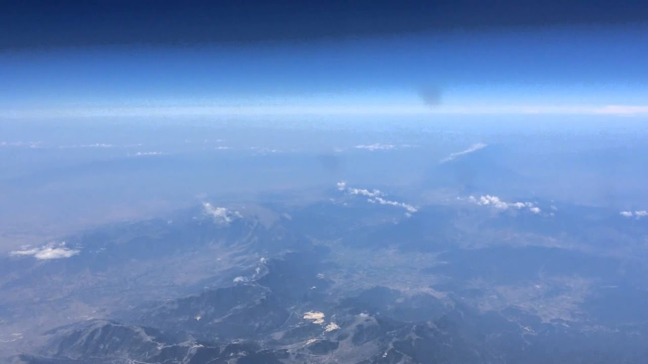 Flight Scenery at 40,000 Feet