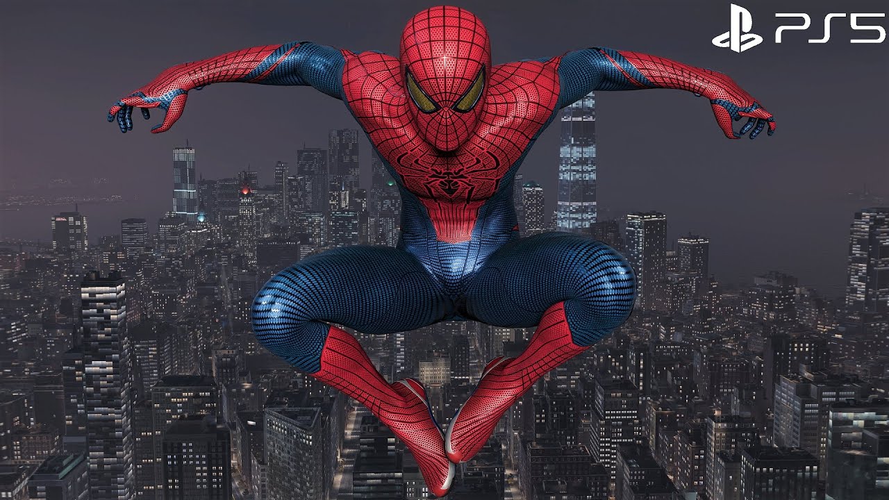 Spider-Man Remastered PS5 - Amazing Suit Free Roam Gameplay (4K 60FPS Performance RT)
