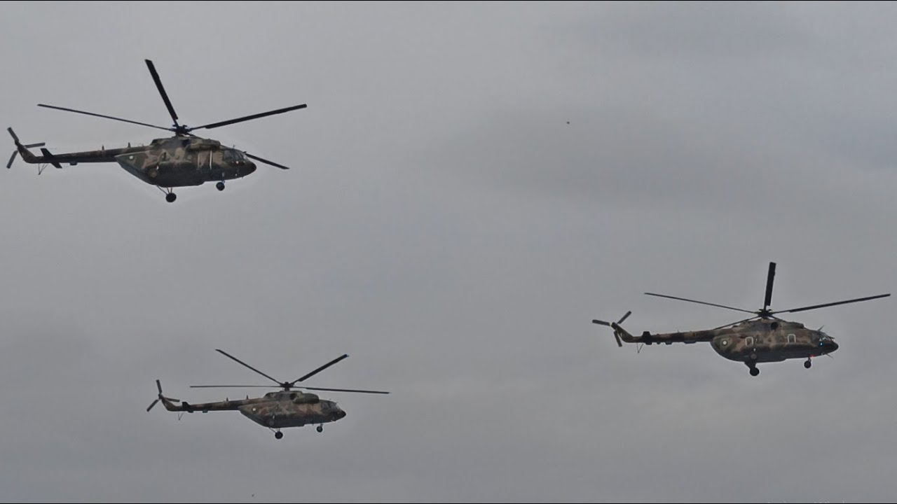 Mi 17-1 formation | Pakistan Army Aviation | Rehearsals | 2021