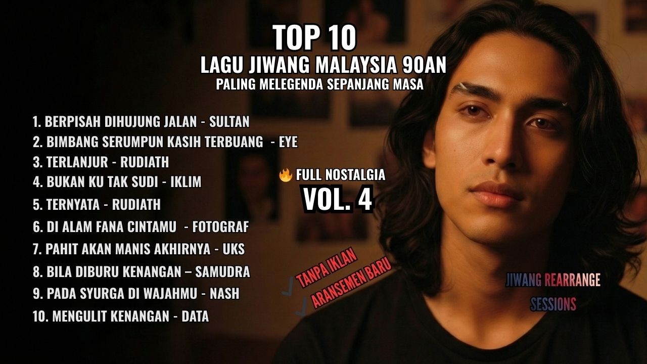 TOP 10 Jiwang Malaysia 90an – Rearrange Session | AI Version Vol. 4