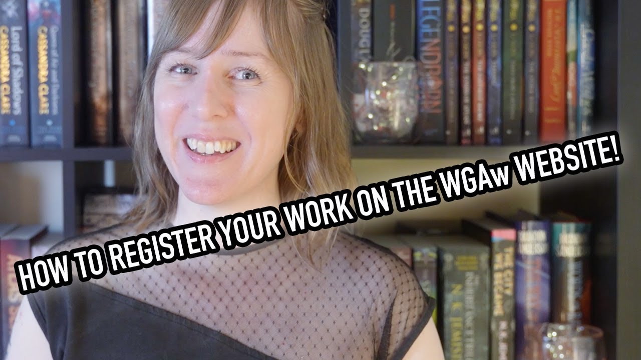 How to register your work on the Writers Guild of America's website!