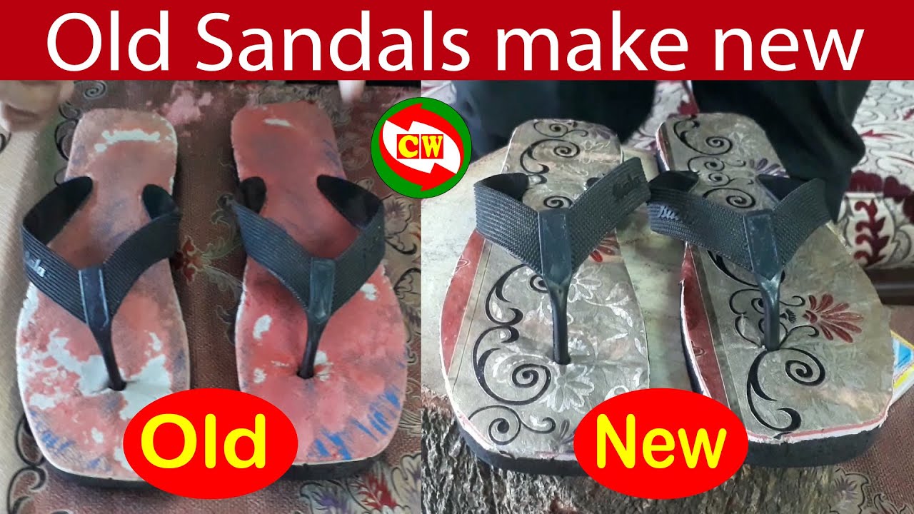 Old sandals make new with simple tools | Creative Work