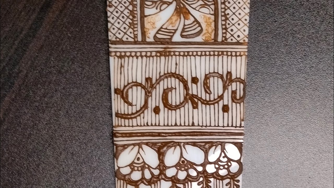 ||Beautiful Bridal Border Mehndi Design|| Border Elements Mehndi Design