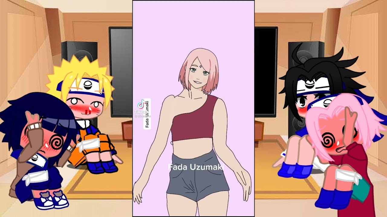 Naruto sasuke sakura + hinata reagindo ao rap da hinata e ao rap do Naruto e tiktoks