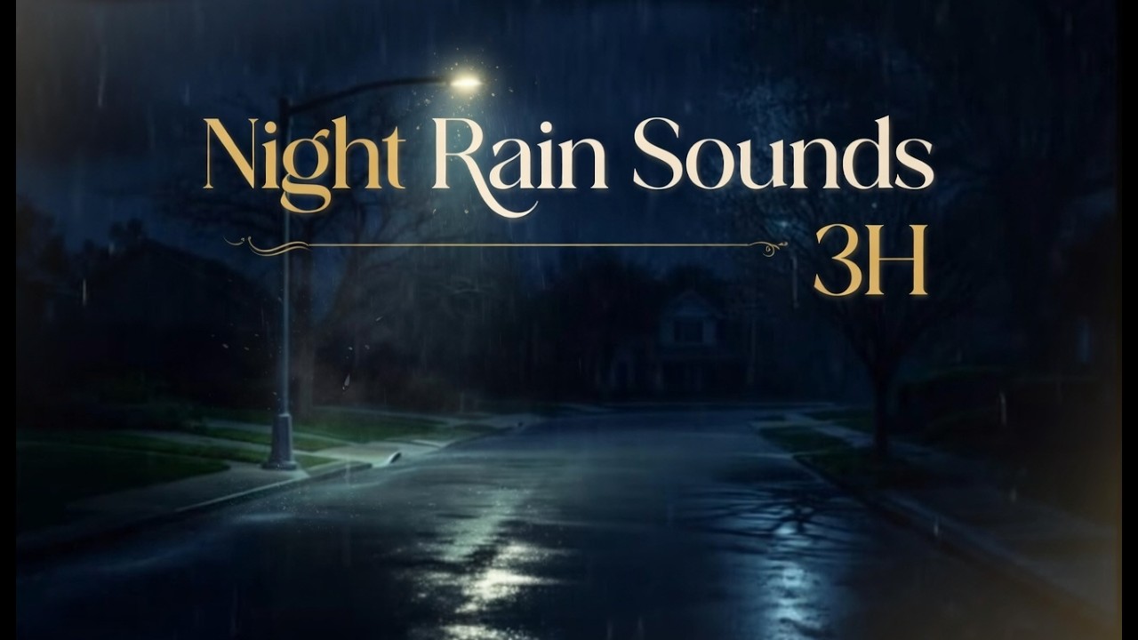 Night Rain Sounds for Sleep & Relaxation – 3 Hours