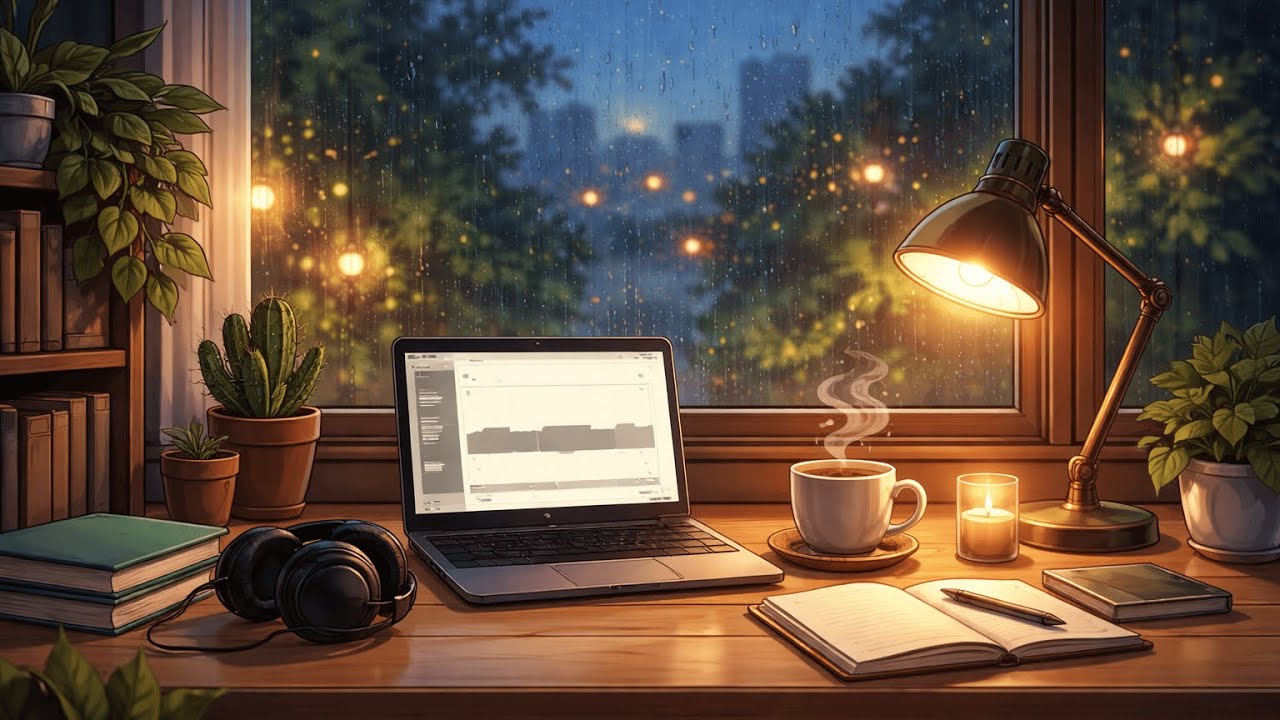 Lofi Ambience | Rainy Study | Background music