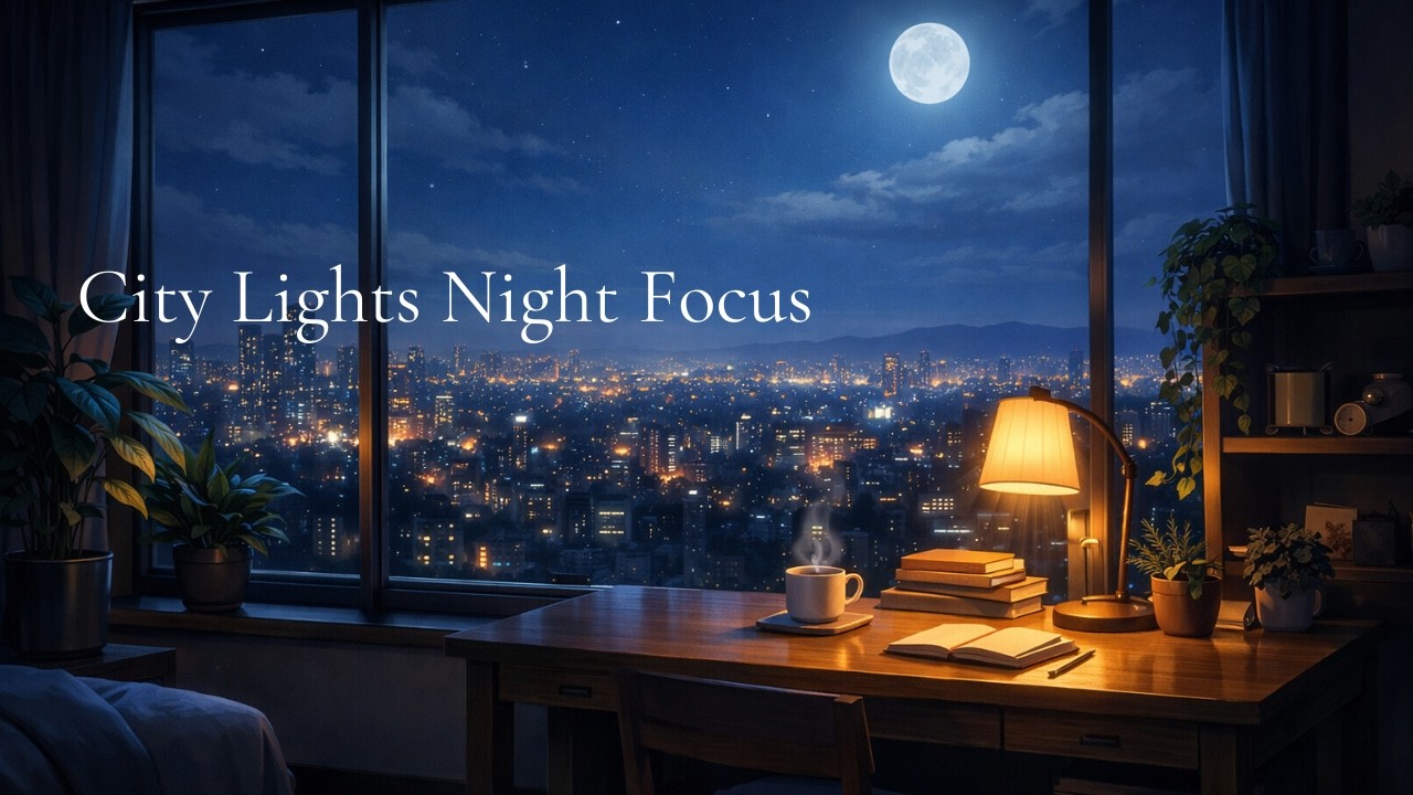 Late Night City Lights 🌙 Chill Music for Focus, Study, Work & Relax