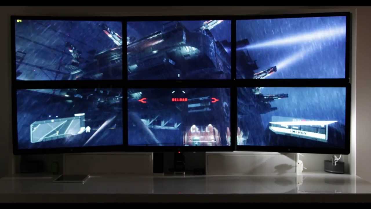 4K Crysis 3 Gaming in BootCamp on the Late 2013 Mac Pro with 6 27 Inch Screens [4K]