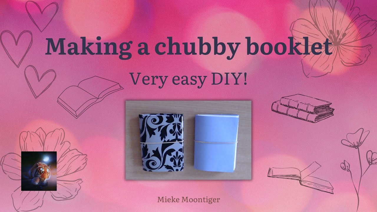 Create With Mie: DIY Cute and chubby booklet tutorial