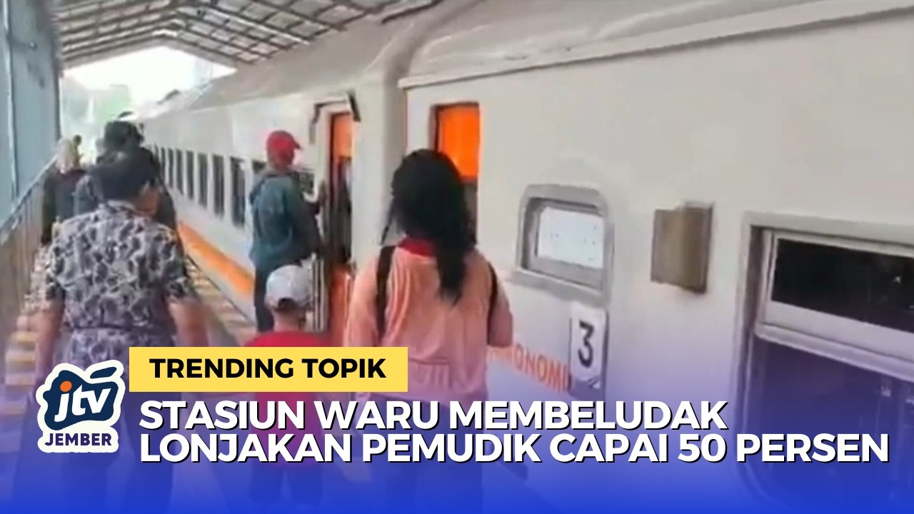 Stasiun Waru Sidoarjo Membeludak! Penumpang Mudik 2026 Naik 50 Persen