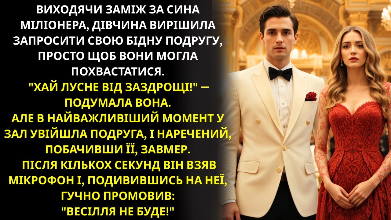 Виходячи заміж за сина мільйонера, наречена запросила свою бідну подругу