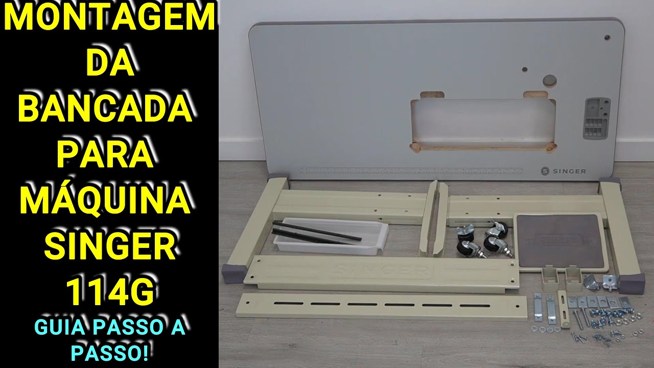 Montagem da Bancada para a Máquina Industrial Reta 114G - Parte 1 - Passo a Passo Completo!