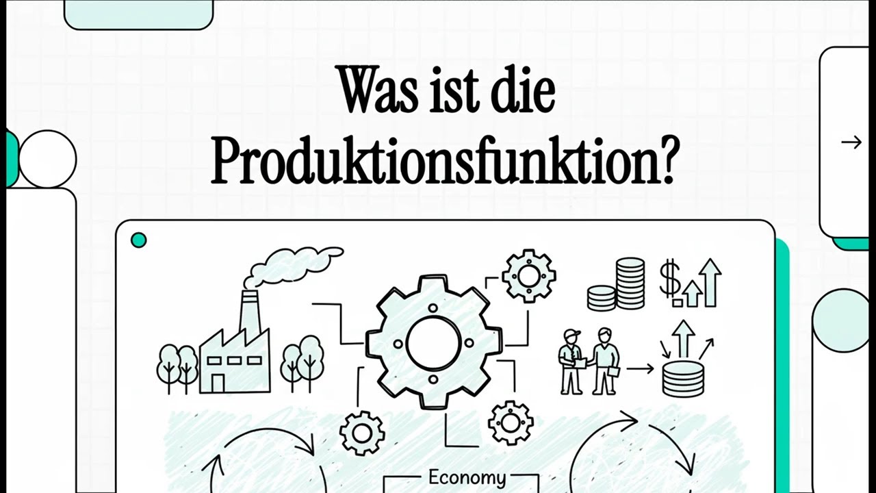 Was ist die Produktionsfunktion? | EINFACH ERKLÄRT